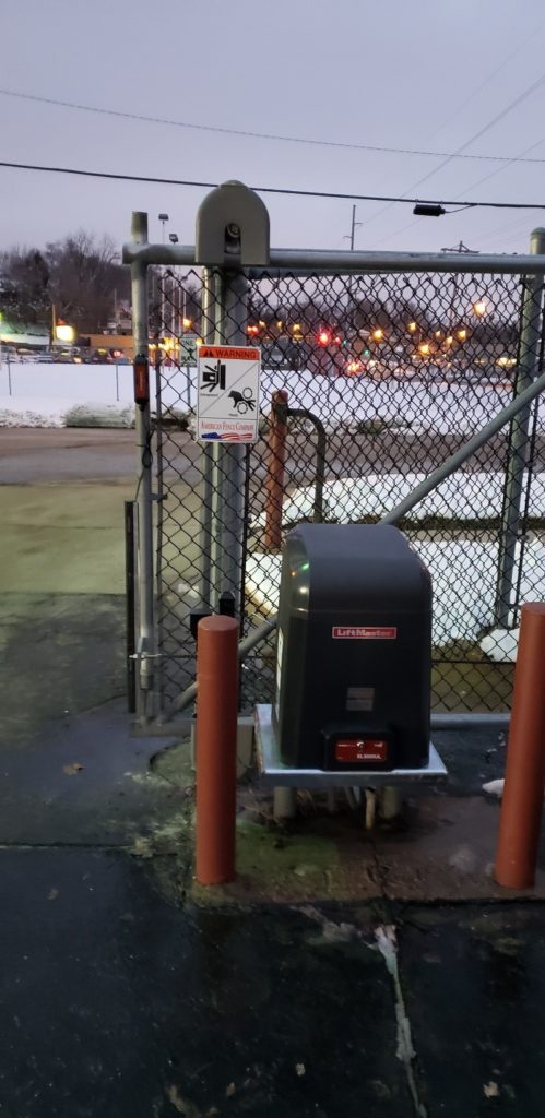 Liftmaster sliding gate operator installed by American Fence Company